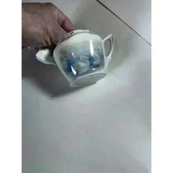 Antique Porcelain RS Prussia Swans Mustard Pot Excellent Condition - Picture 16 of 16